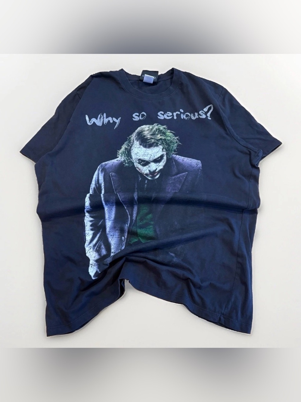 The Joker T-Shirt Why So Serious Size X-Large Black Movie Promo Batman DC Comics
